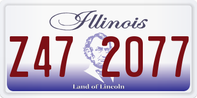 IL license plate Z472077