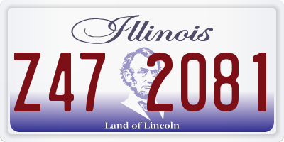 IL license plate Z472081
