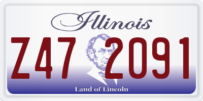 IL license plate Z472091