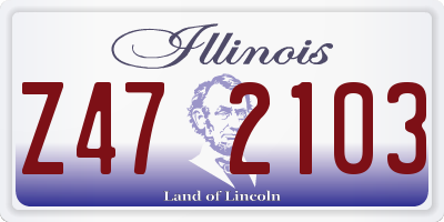 IL license plate Z472103