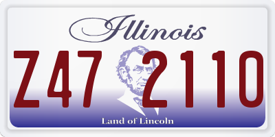 IL license plate Z472110