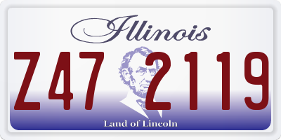IL license plate Z472119