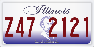 IL license plate Z472121