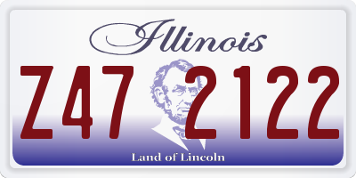IL license plate Z472122