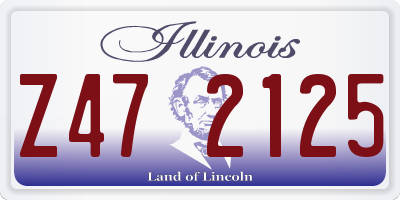 IL license plate Z472125