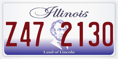 IL license plate Z472130