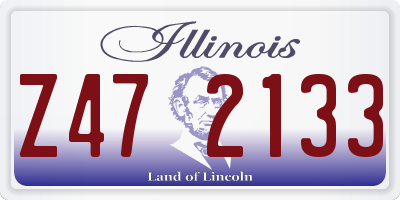 IL license plate Z472133