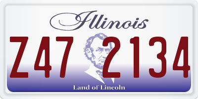IL license plate Z472134