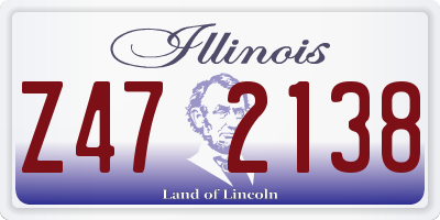 IL license plate Z472138