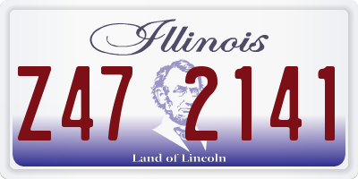 IL license plate Z472141
