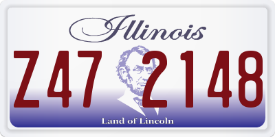 IL license plate Z472148