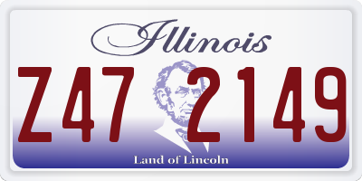 IL license plate Z472149