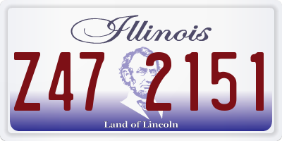 IL license plate Z472151