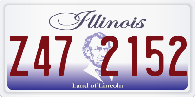 IL license plate Z472152