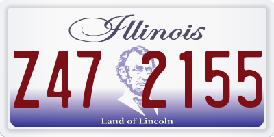 IL license plate Z472155