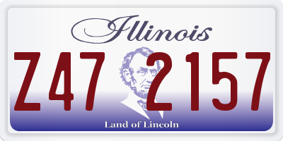 IL license plate Z472157