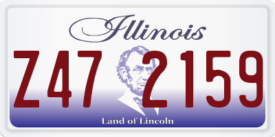 IL license plate Z472159