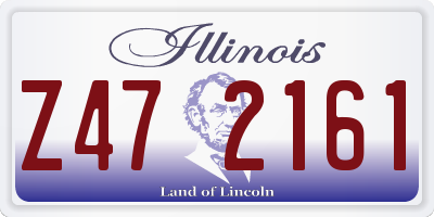 IL license plate Z472161