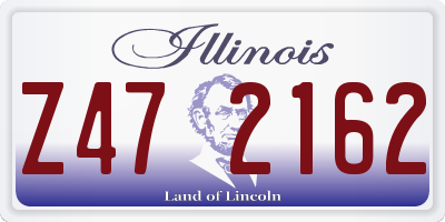 IL license plate Z472162