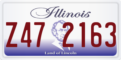 IL license plate Z472163