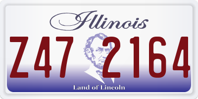 IL license plate Z472164