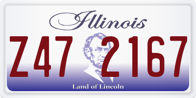 IL license plate Z472167