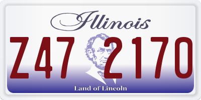 IL license plate Z472170