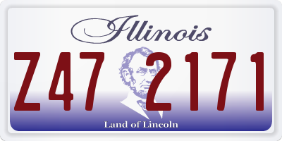 IL license plate Z472171