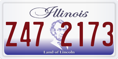 IL license plate Z472173