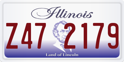 IL license plate Z472179