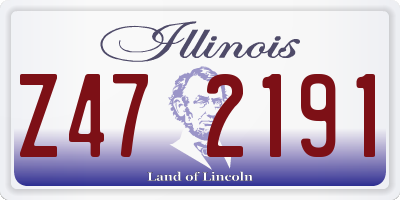 IL license plate Z472191