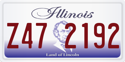 IL license plate Z472192