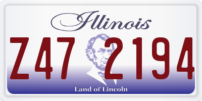 IL license plate Z472194