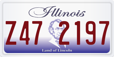 IL license plate Z472197