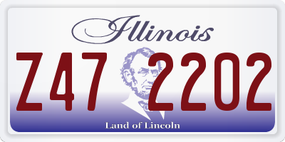 IL license plate Z472202