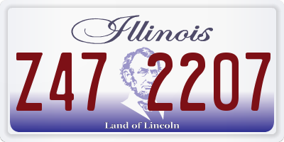 IL license plate Z472207