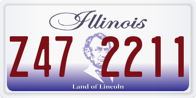 IL license plate Z472211