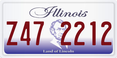 IL license plate Z472212