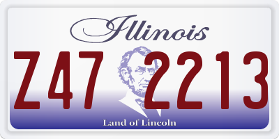 IL license plate Z472213