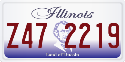 IL license plate Z472219
