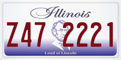 IL license plate Z472221