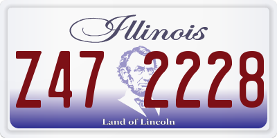IL license plate Z472228