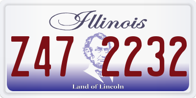 IL license plate Z472232