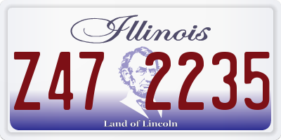 IL license plate Z472235