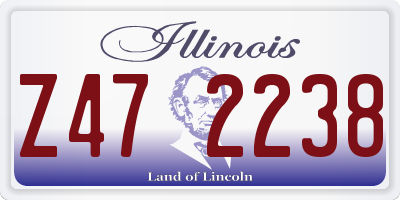 IL license plate Z472238