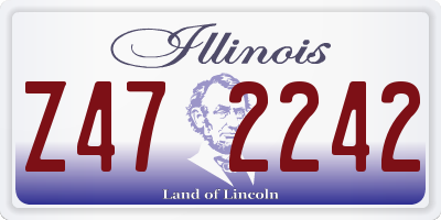 IL license plate Z472242