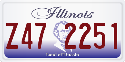 IL license plate Z472251