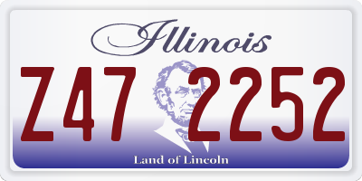 IL license plate Z472252