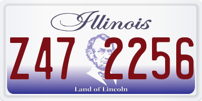 IL license plate Z472256