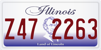 IL license plate Z472263